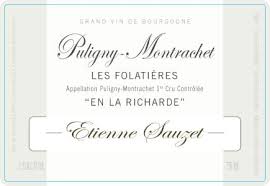 Domaine Etienne Sauzet, Puligny-Montrachet 1er Cru Les Folatieres "En La Richarde" 艾提恩·蘇榭酒庄普里尼-蒙哈榭-一級田白葡萄酒 2020