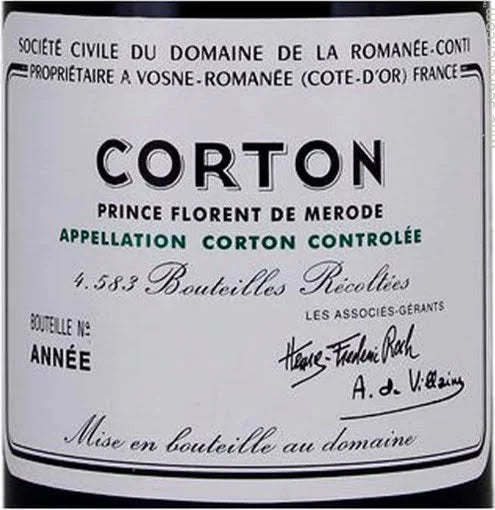 Domaine de la Romanee-Conti Corton 罗曼尼·康帝 科尓登特级园 -2009
