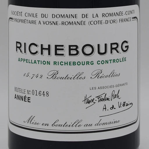 Domaine de la Romanee-Conti Richebourg 罗曼尼·康帝 李奇堡特级园 -2003