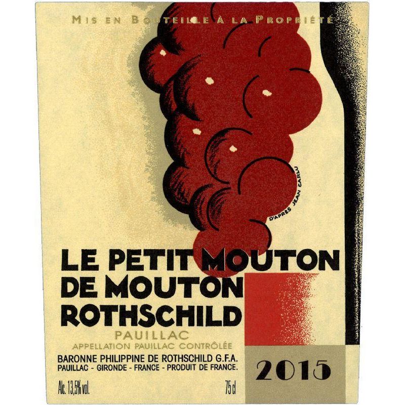 Le Petit Mouton 小木桐红葡萄酒2015