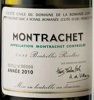 Domaine de la Romanee-Conti Montrachet 罗曼尼·康帝（梦特拉谢）白葡萄酒 2008